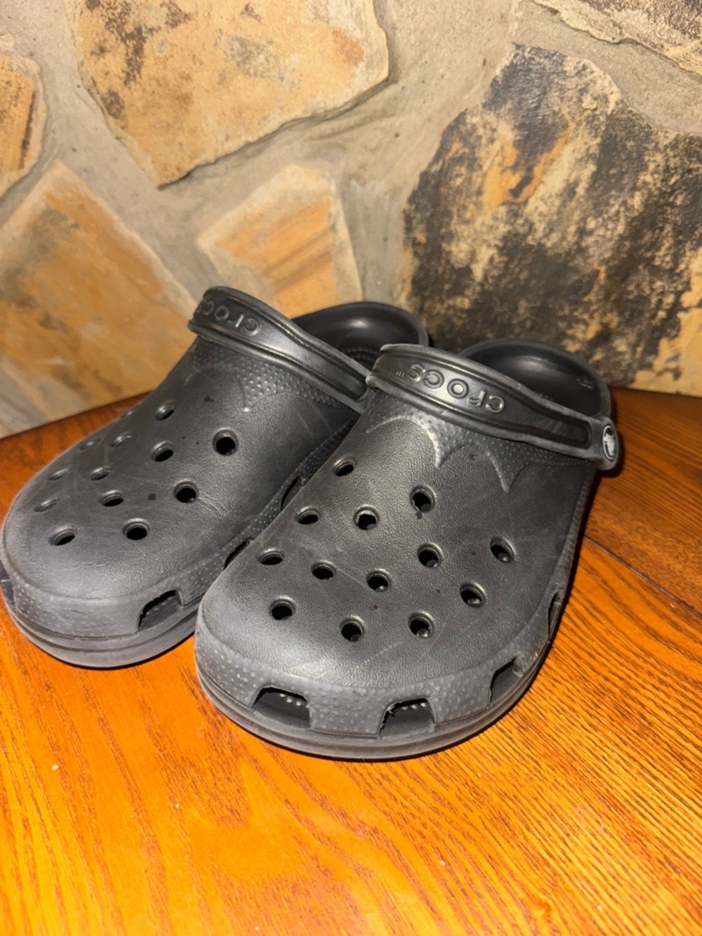 CROCS Kids Black Classic Clog Sandals